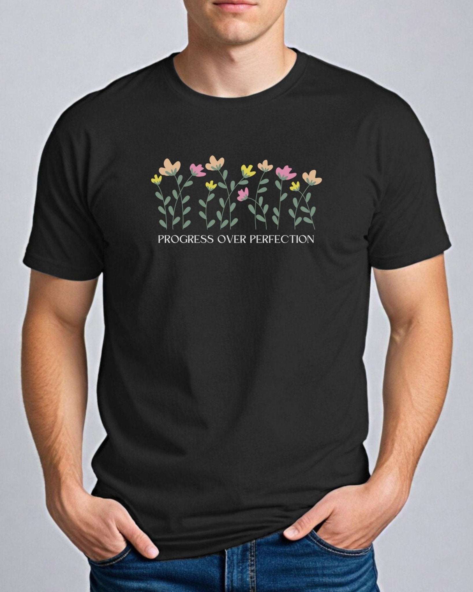 Autism T-Shirt - Progress over Perfection Tee - Daily Bloom