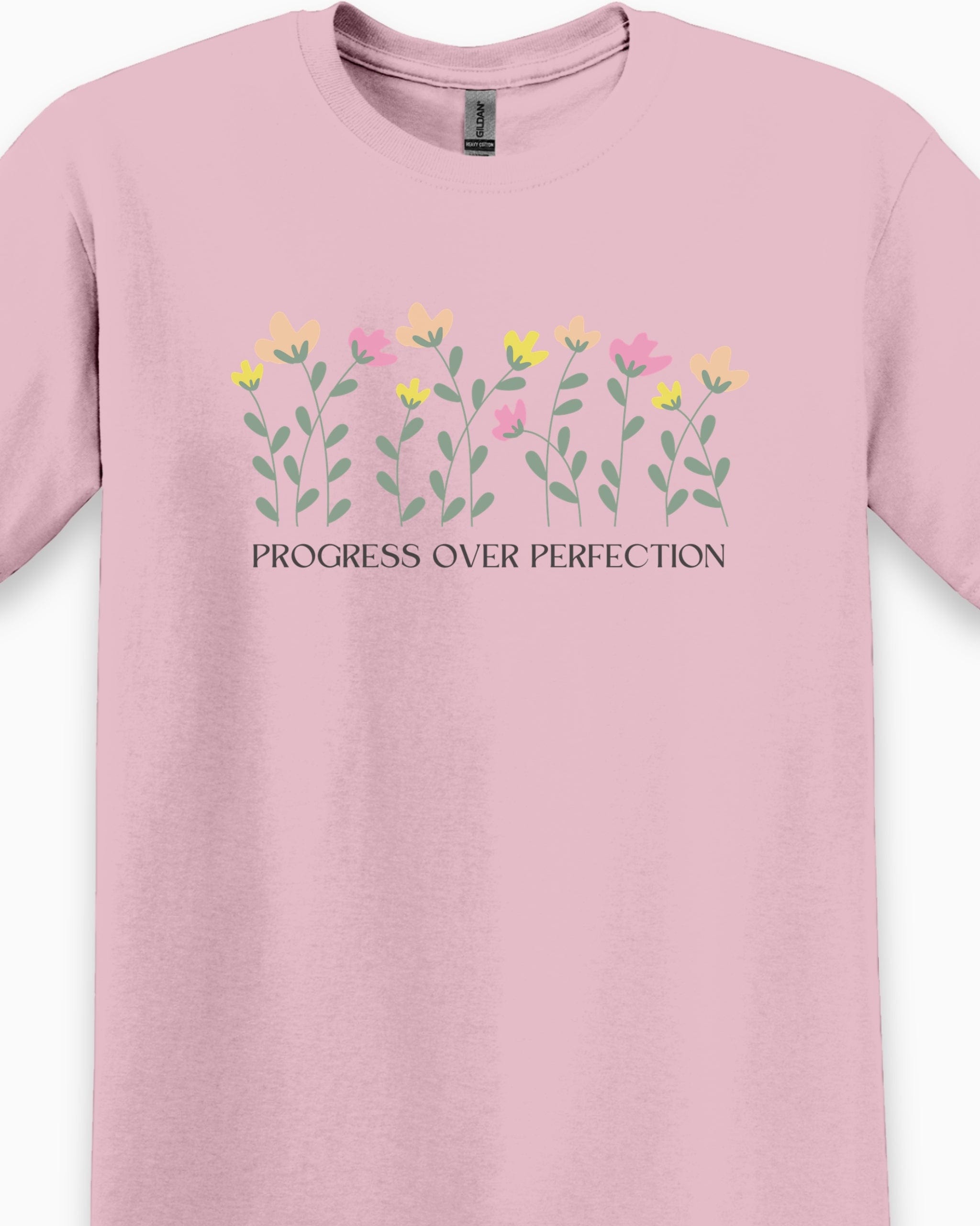 Progress over Perfection Tee-Neurodiversity, ADHD & Autism Awareness & Acceptance T-Shirt by Daily Bloom
