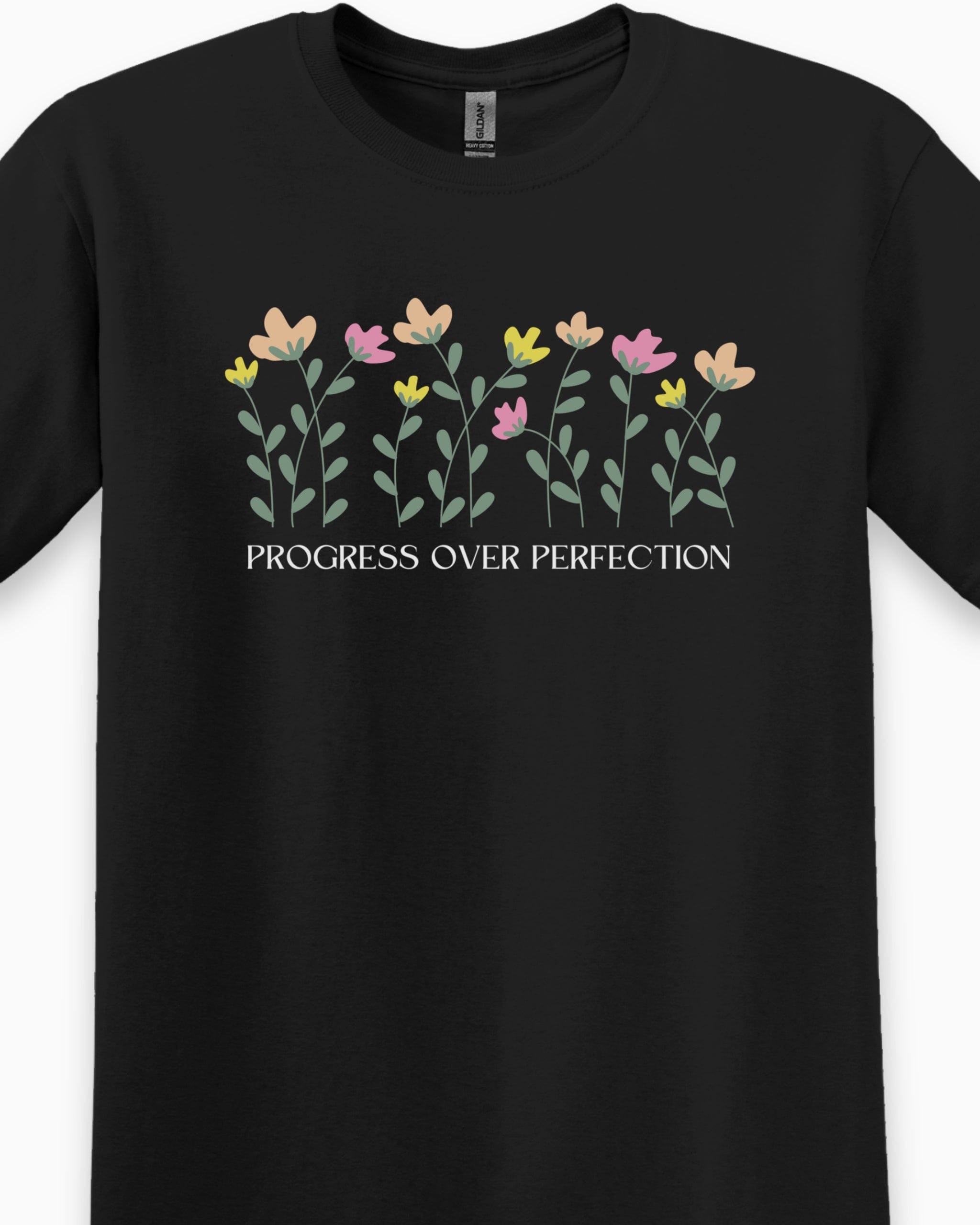 Progress over Perfection Tee-Neurodiversity, ADHD & Autism Awareness & Acceptance T-Shirt by Daily Bloom