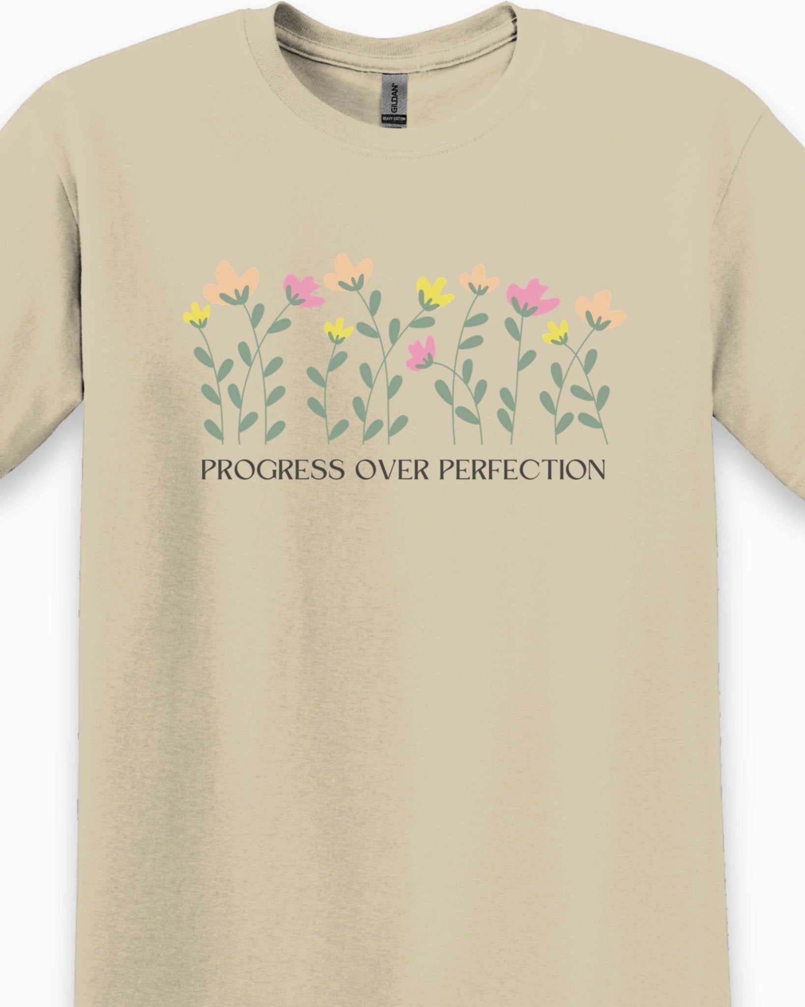 Autism T-Shirt - Progress over Perfection Tee - Daily Bloom