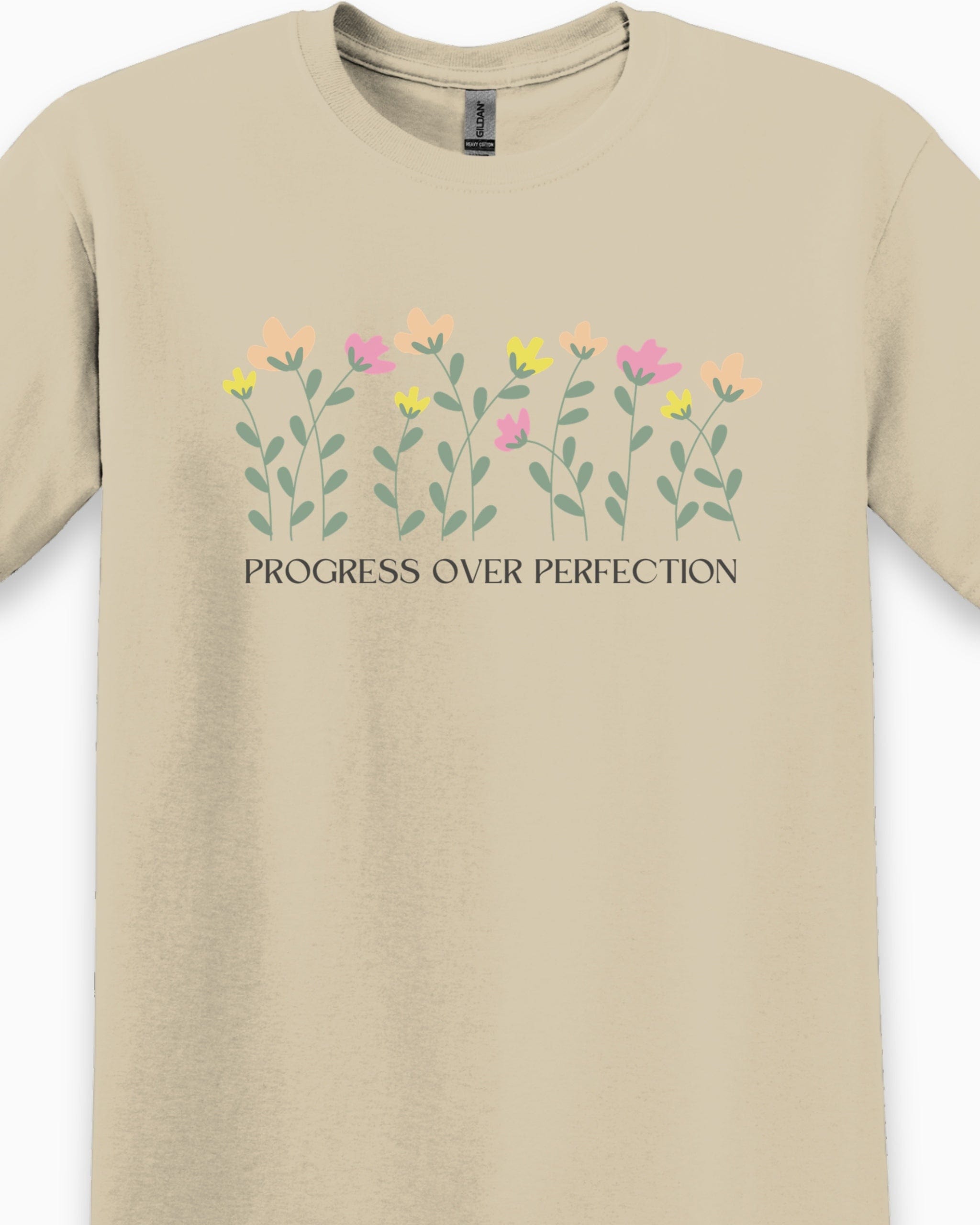 Progress over Perfection Tee-Neurodiversity, ADHD & Autism Awareness & Acceptance T-Shirt by Daily Bloom
