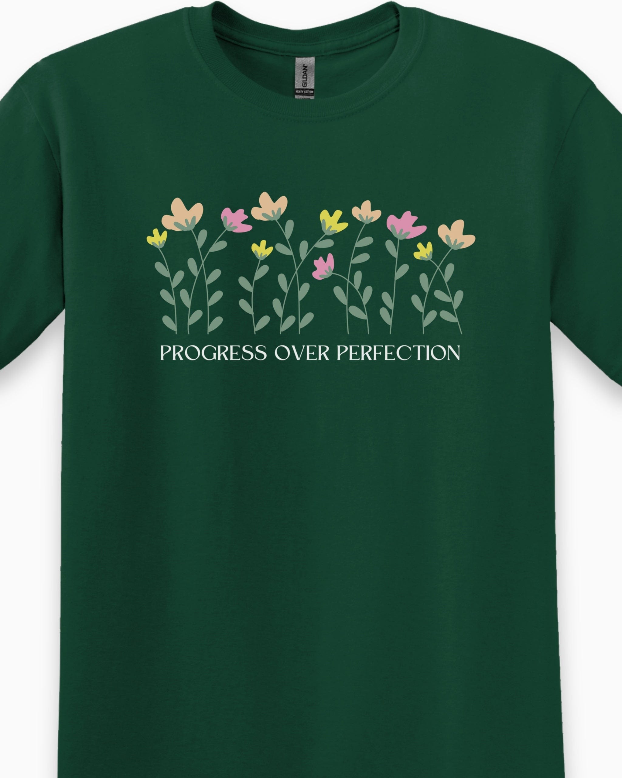 Progress over Perfection Tee-Neurodiversity, ADHD & Autism Awareness & Acceptance T-Shirt by Daily Bloom