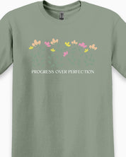 Progress over Perfection Tee-Neurodiversity, ADHD & Autism Awareness & Acceptance T-Shirt by Daily Bloom