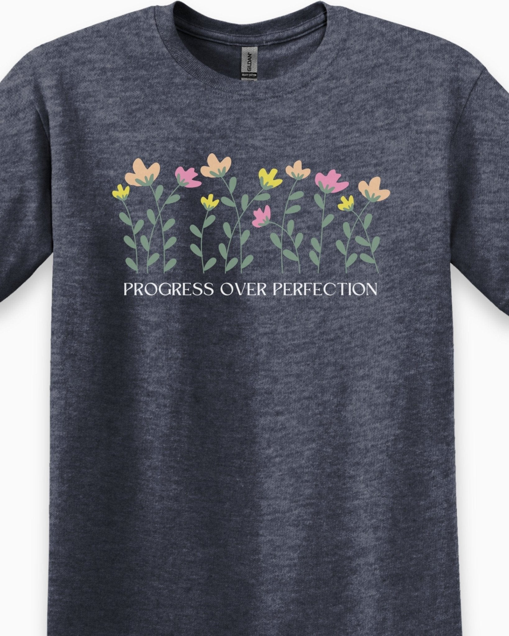 Autism T-Shirt - Progress over Perfection Tee - Daily Bloom
