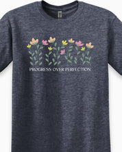 Progress over Perfection Tee-Neurodiversity, ADHD & Autism Awareness & Acceptance T-Shirt by Daily Bloom