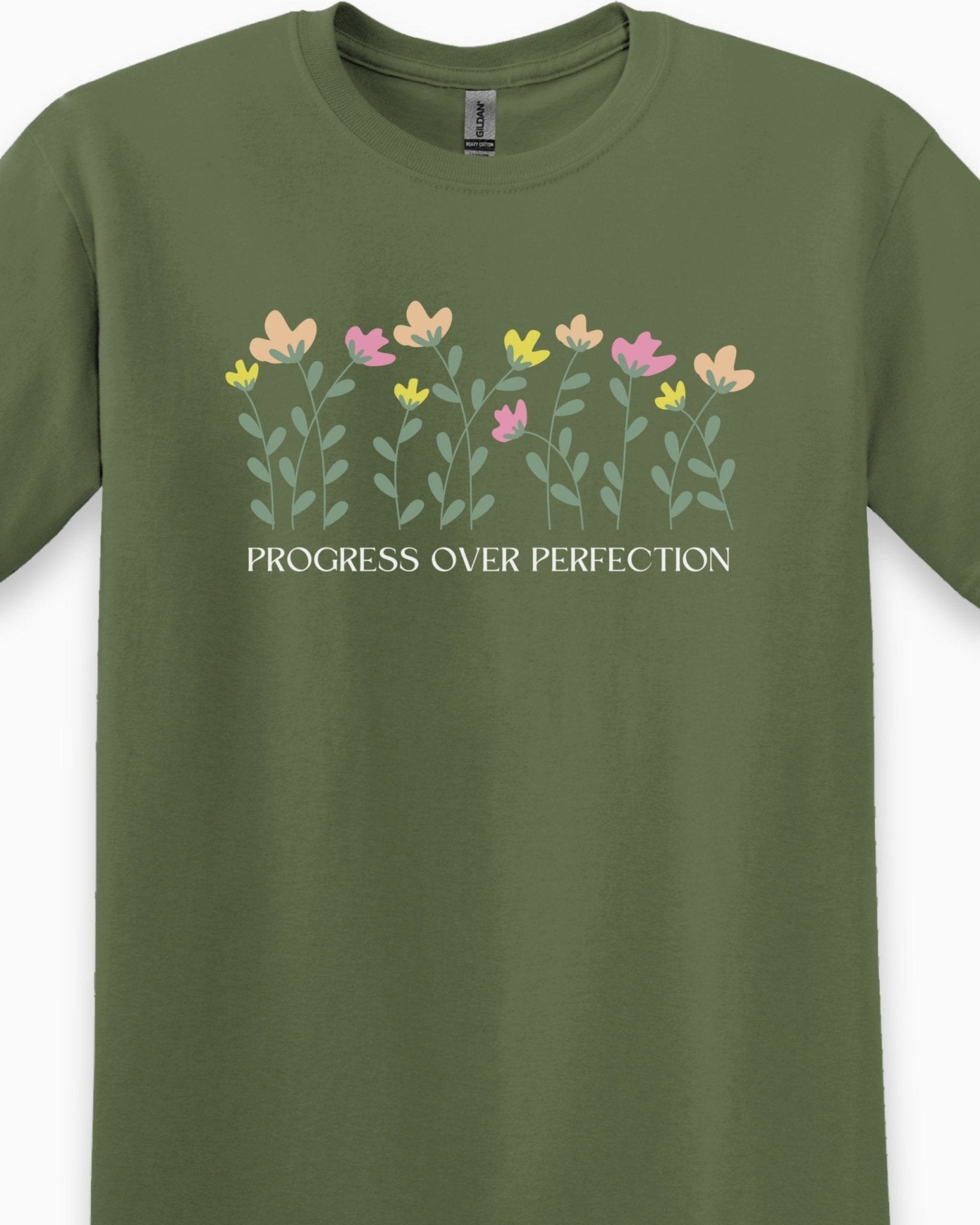 Autism T-Shirt - Progress over Perfection Tee - Daily Bloom