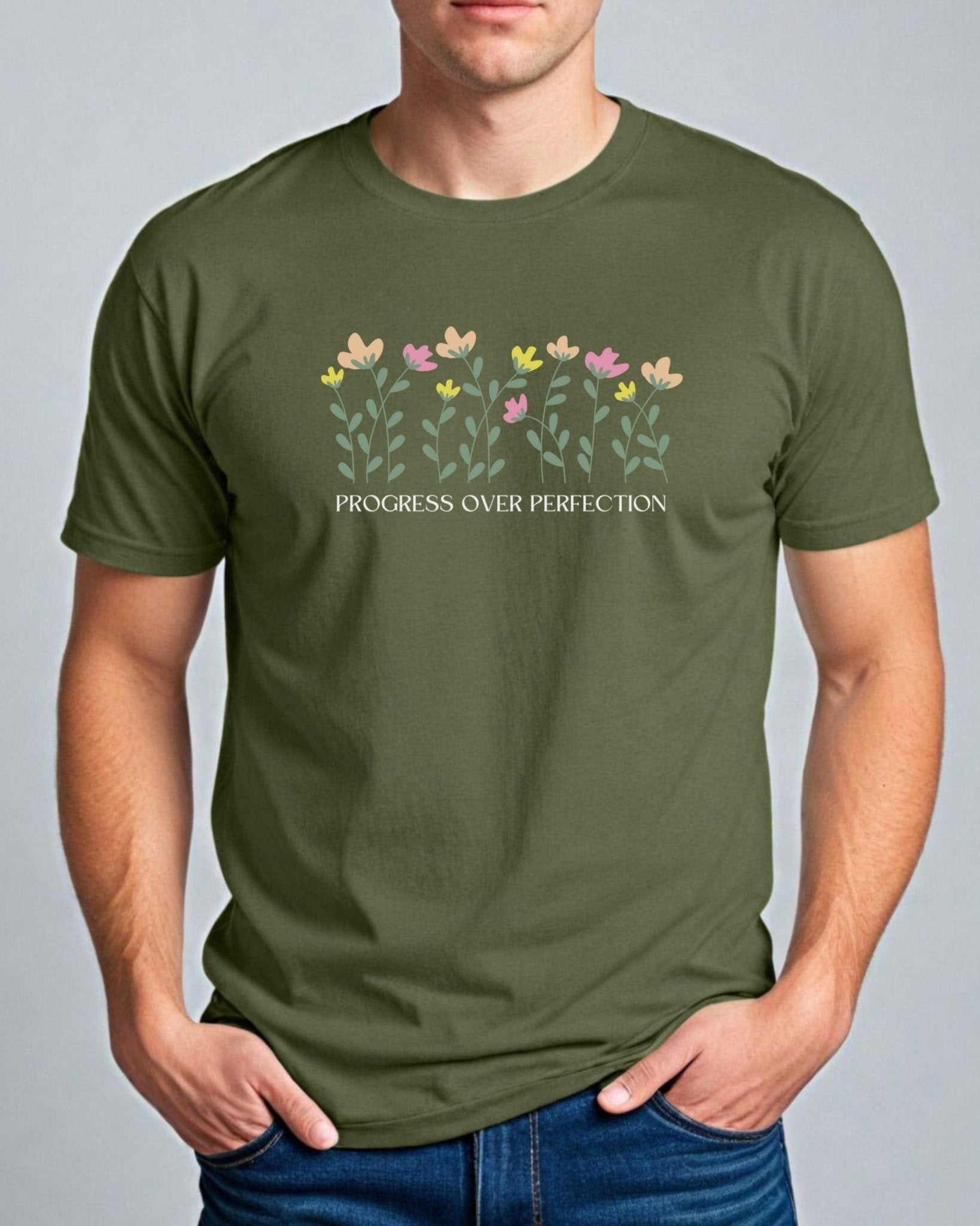 Autism T-Shirt - Progress over Perfection Tee - Daily Bloom