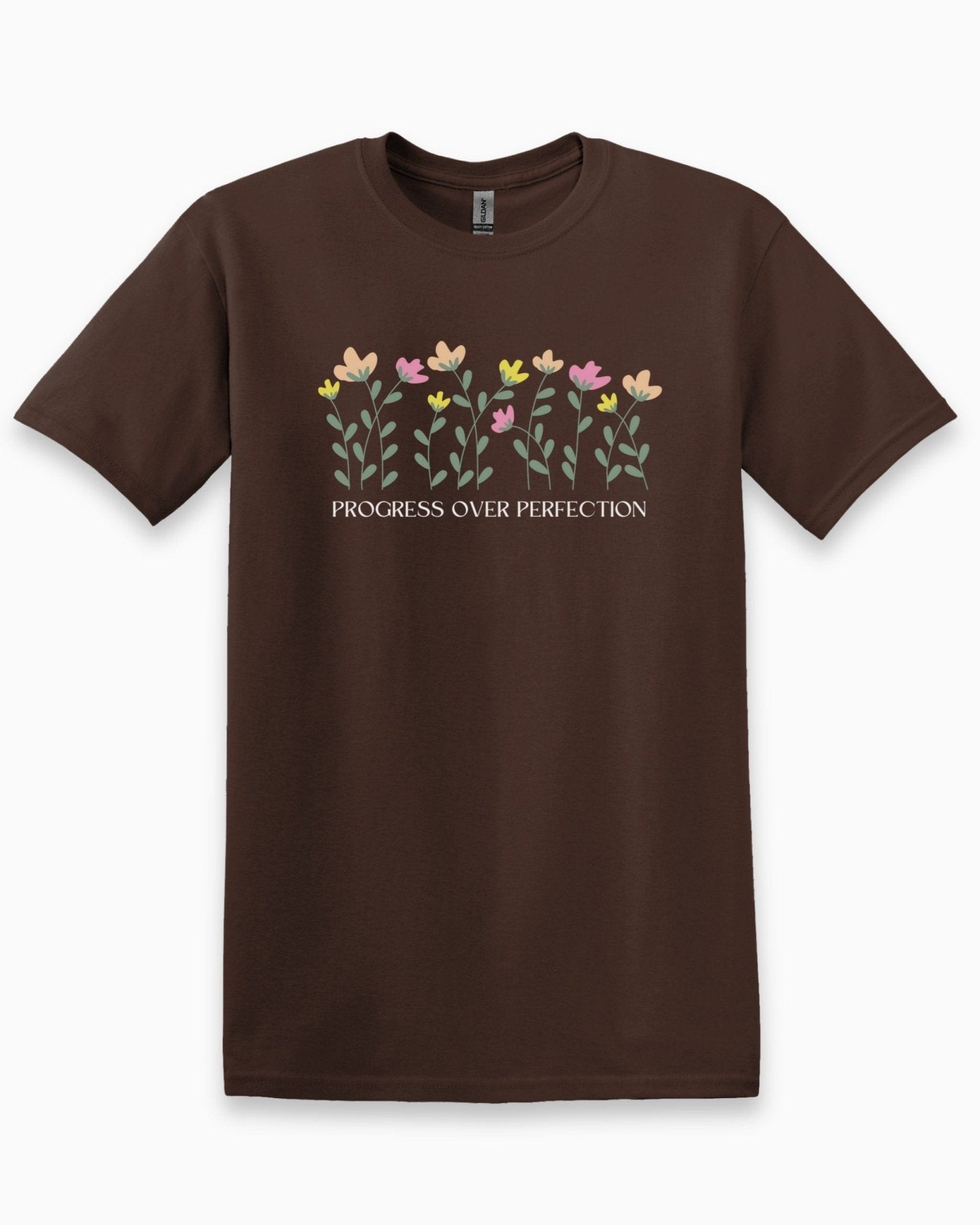 Autism T-Shirt - Progress over Perfection Tee - Daily Bloom