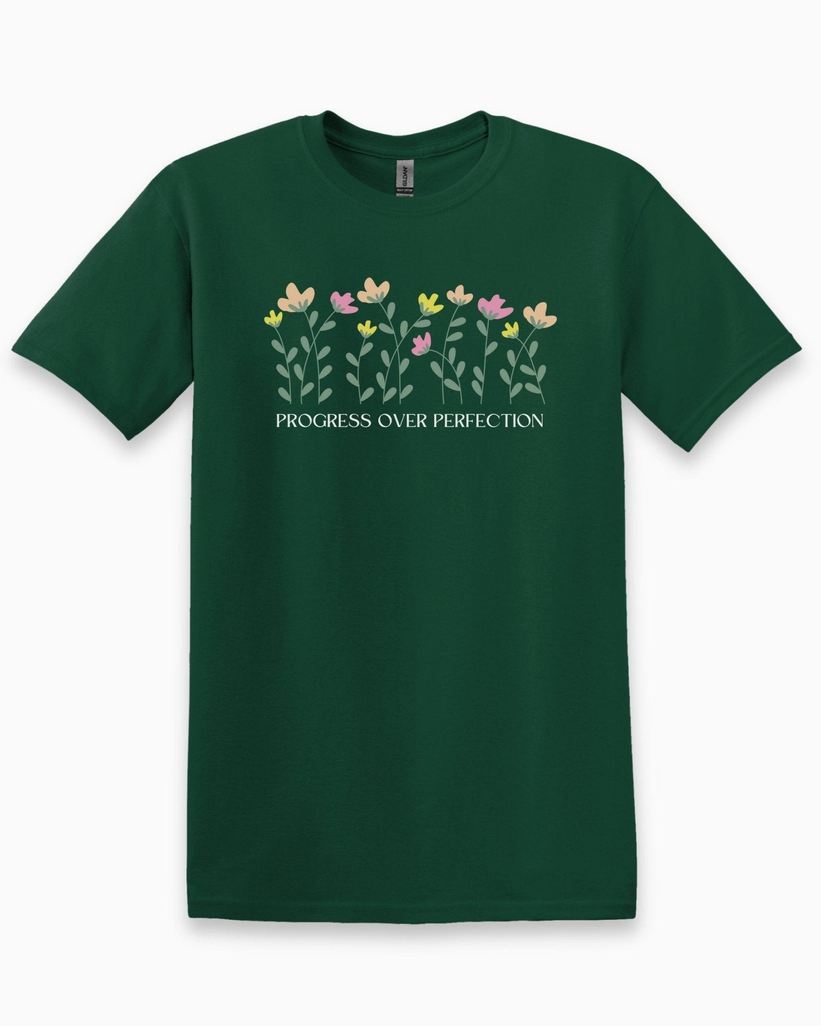 Autism T-Shirt - Progress over Perfection Tee - Daily Bloom