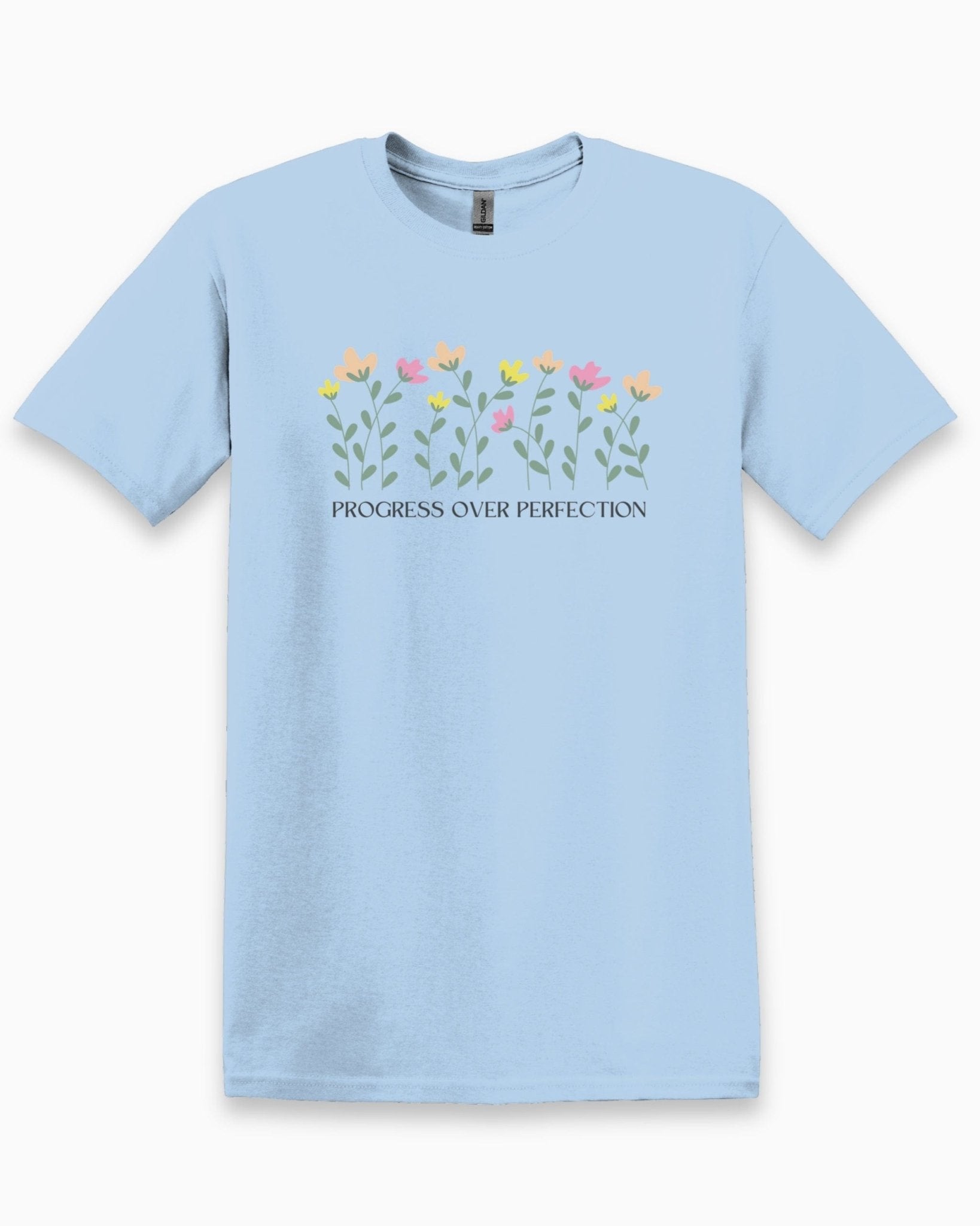 Autism T-Shirt - Progress over Perfection Tee - Daily Bloom