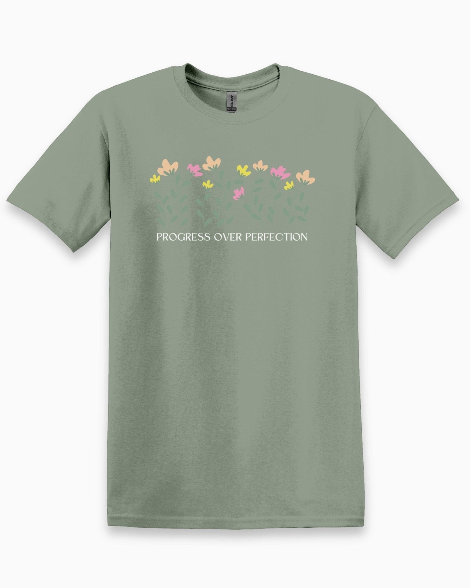 Autism T-Shirt - Progress over Perfection Tee - Daily Bloom
