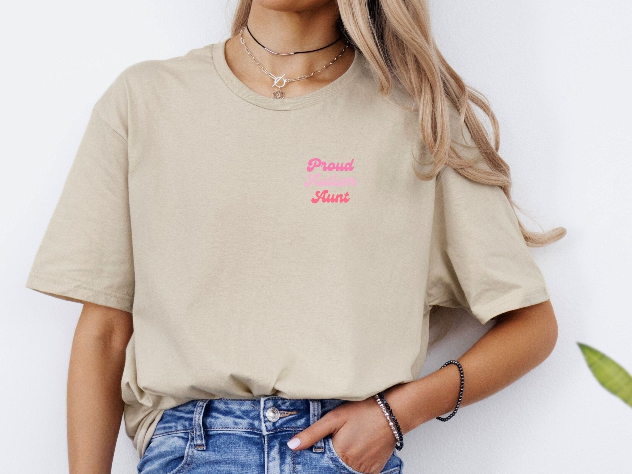 Autism T-Shirt - Proud Autism Aunt Tee - Daily Bloom