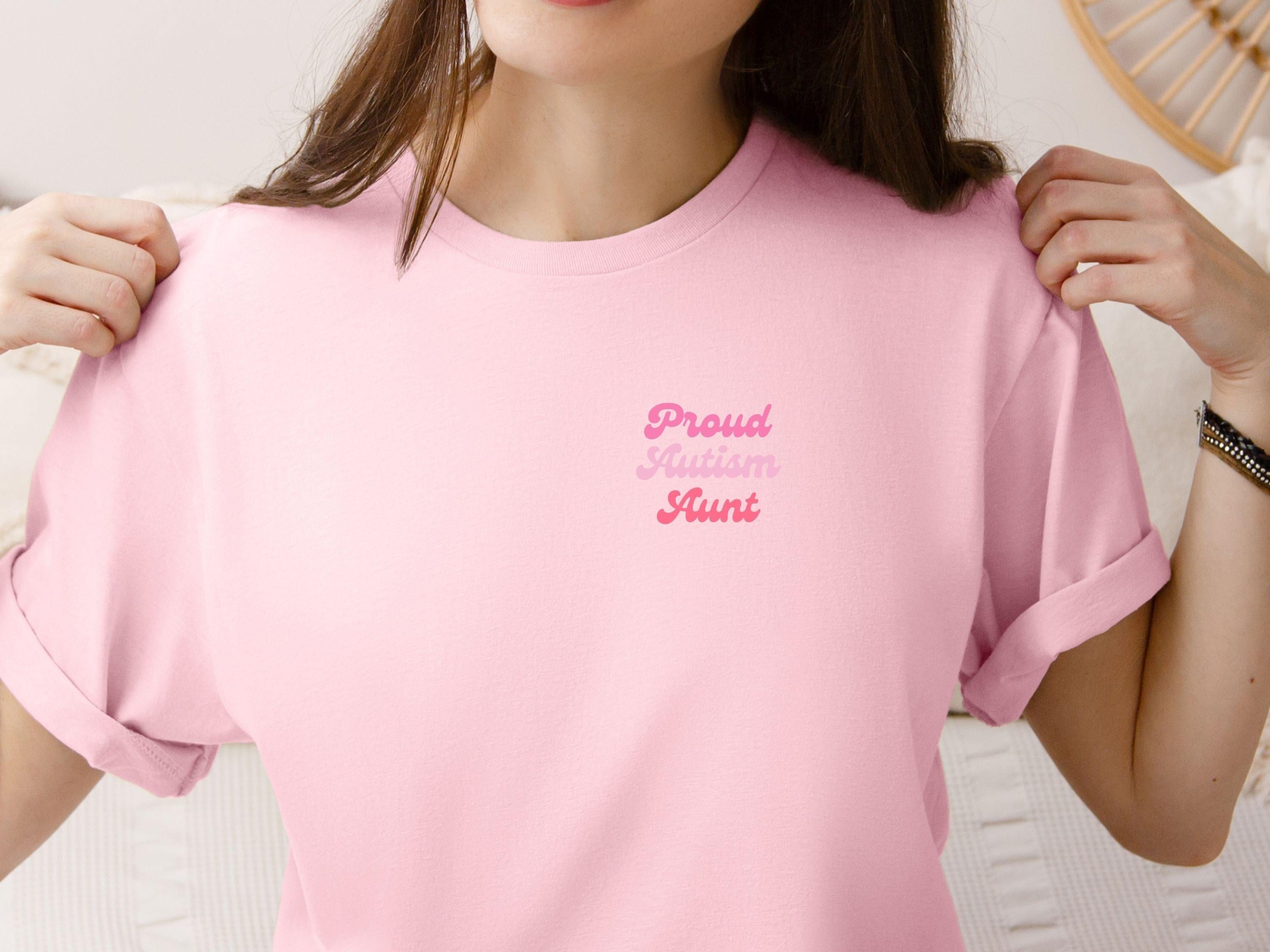 Proud Autism Aunt Tee-Neurodiversity, ADHD & Autism Awareness & Acceptance T-Shirt by Daily Bloom