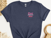 Proud Autism Aunt Tee-Heather Navy-Neurodiversity, ADHD & Autism Awareness & Acceptance T-Shirt by Daily Bloom