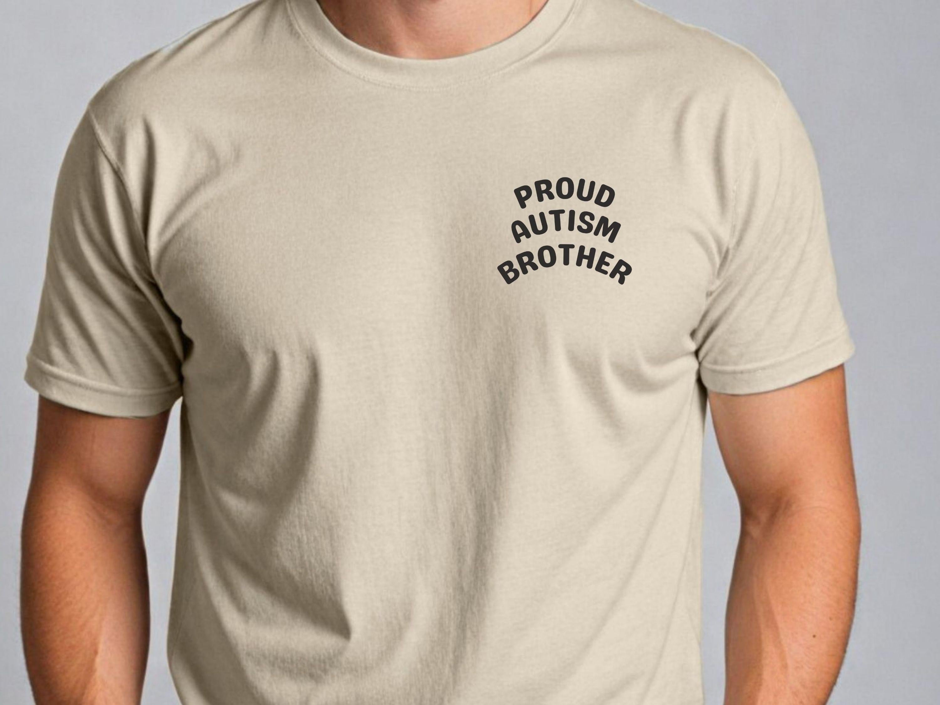 Proud Autism Brother Tee-Neurodiversity, ADHD & Autism Awareness & Acceptance T-Shirt by Daily Bloom