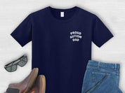 Proud Autism Dad Tee-Navy-Neurodiversity, ADHD & Autism Awareness & Acceptance T-Shirt by Daily Bloom