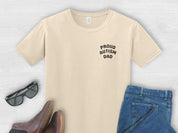 Proud Autism Dad Tee-Sand-Neurodiversity, ADHD & Autism Awareness & Acceptance T-Shirt by Daily Bloom