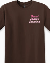 Proud Autism Grandma Tee-Neurodiversity, ADHD & Autism Awareness & Acceptance T-Shirt by Daily Bloom