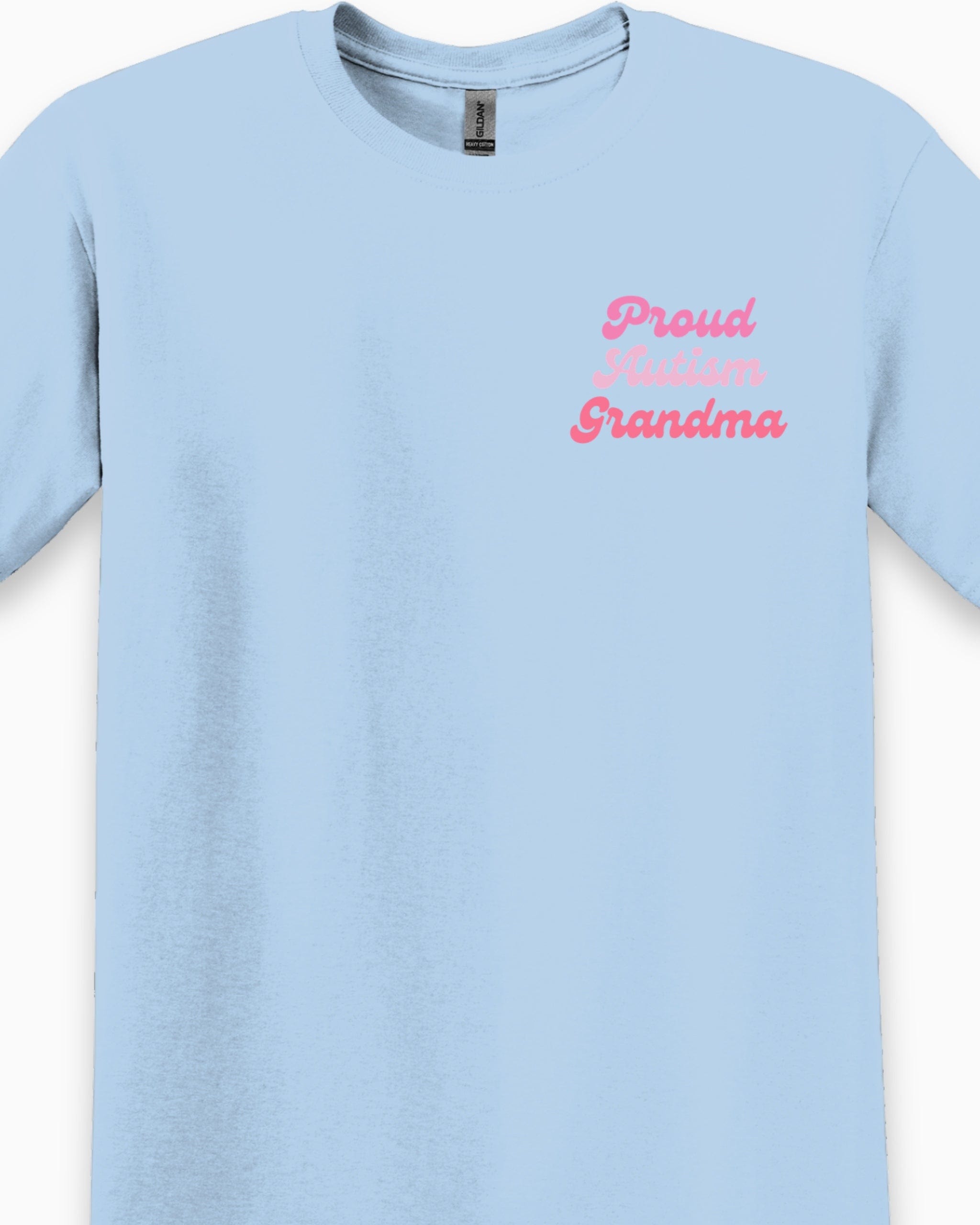 Proud Autism Grandma Tee-Neurodiversity, ADHD & Autism Awareness & Acceptance T-Shirt by Daily Bloom