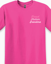 Proud Autism Grandma Tee-Neurodiversity, ADHD & Autism Awareness & Acceptance T-Shirt by Daily Bloom