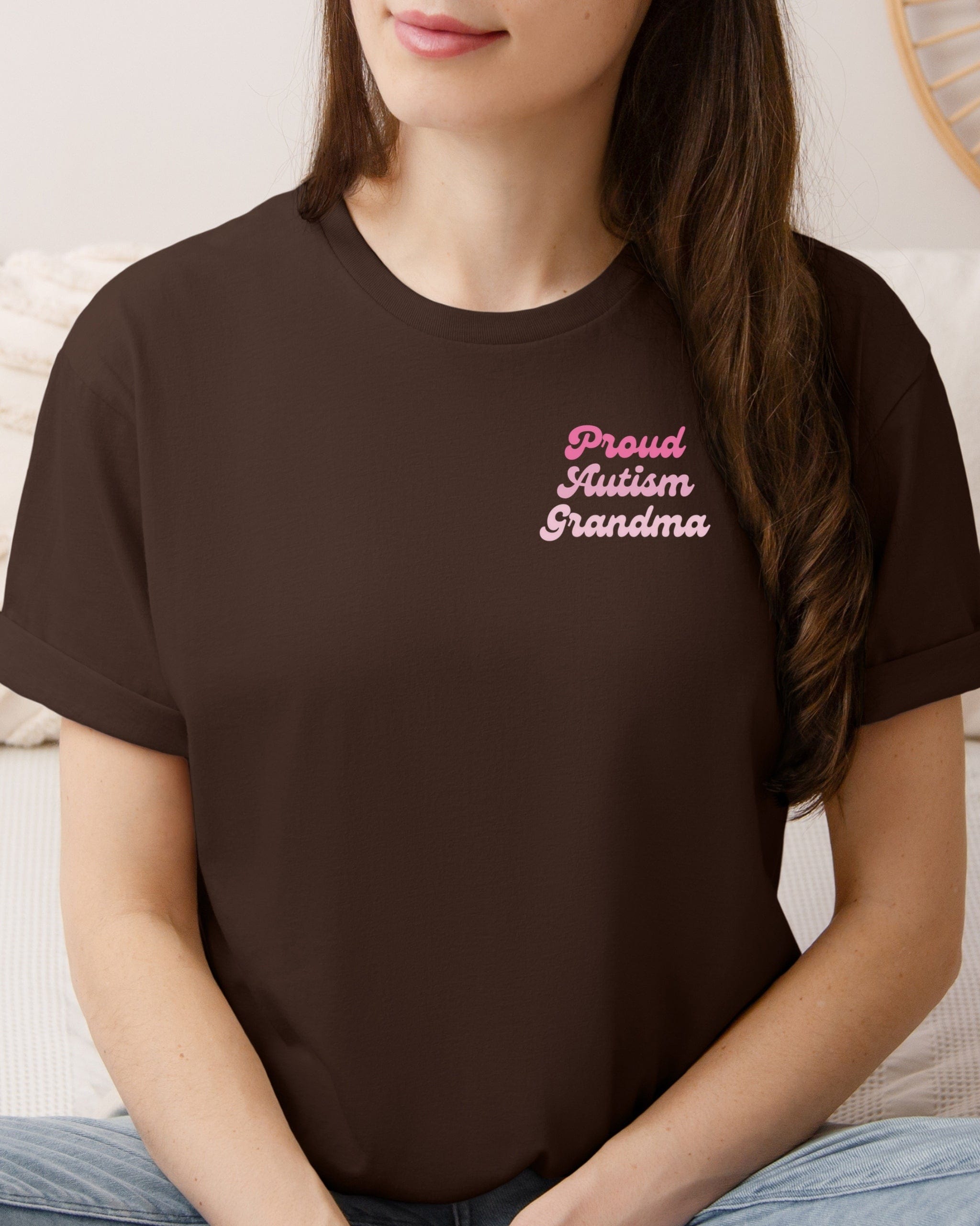 Proud Autism Grandma Tee-Neurodiversity, ADHD & Autism Awareness & Acceptance T-Shirt by Daily Bloom