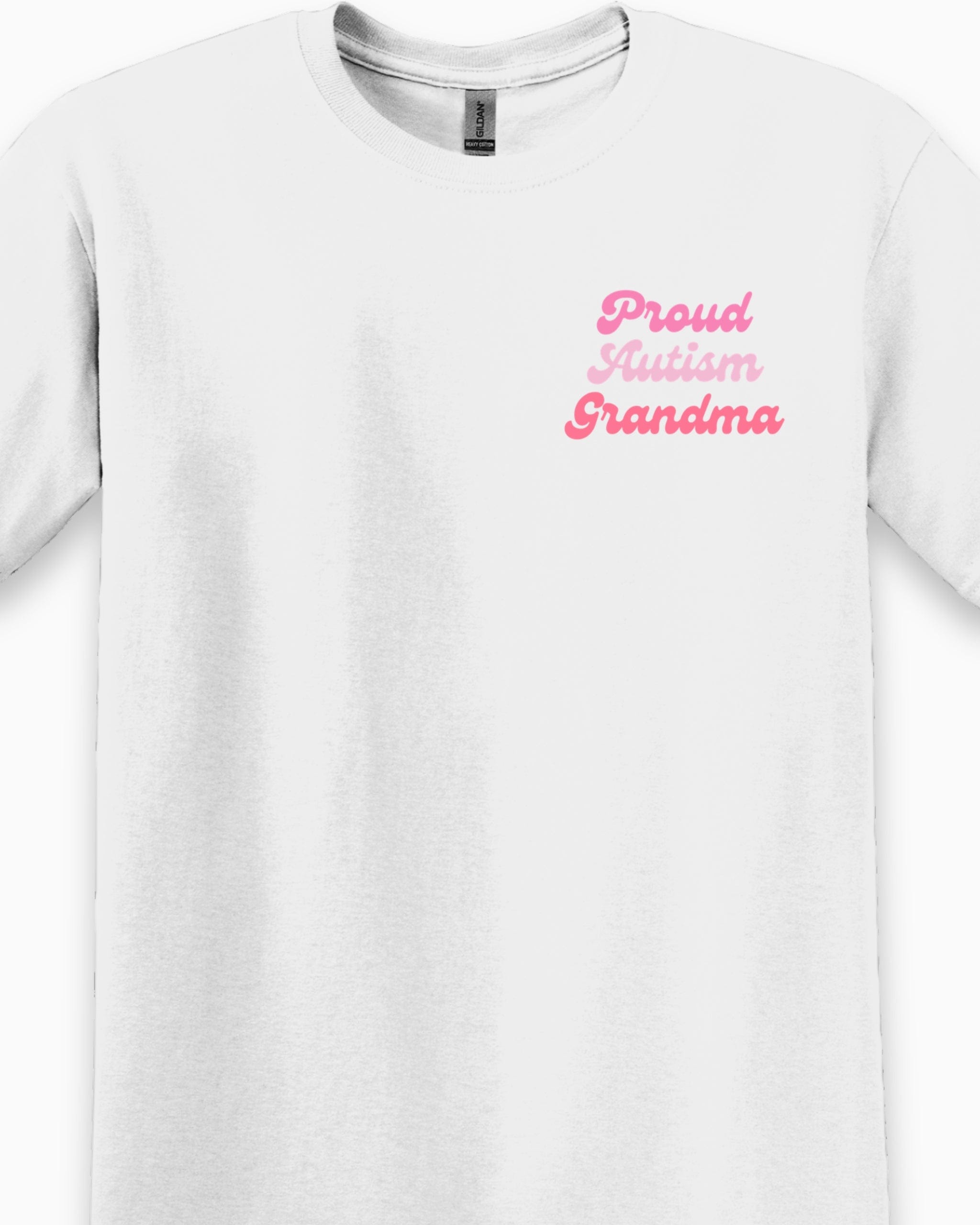 Proud Autism Grandma Tee-Neurodiversity, ADHD & Autism Awareness & Acceptance T-Shirt by Daily Bloom