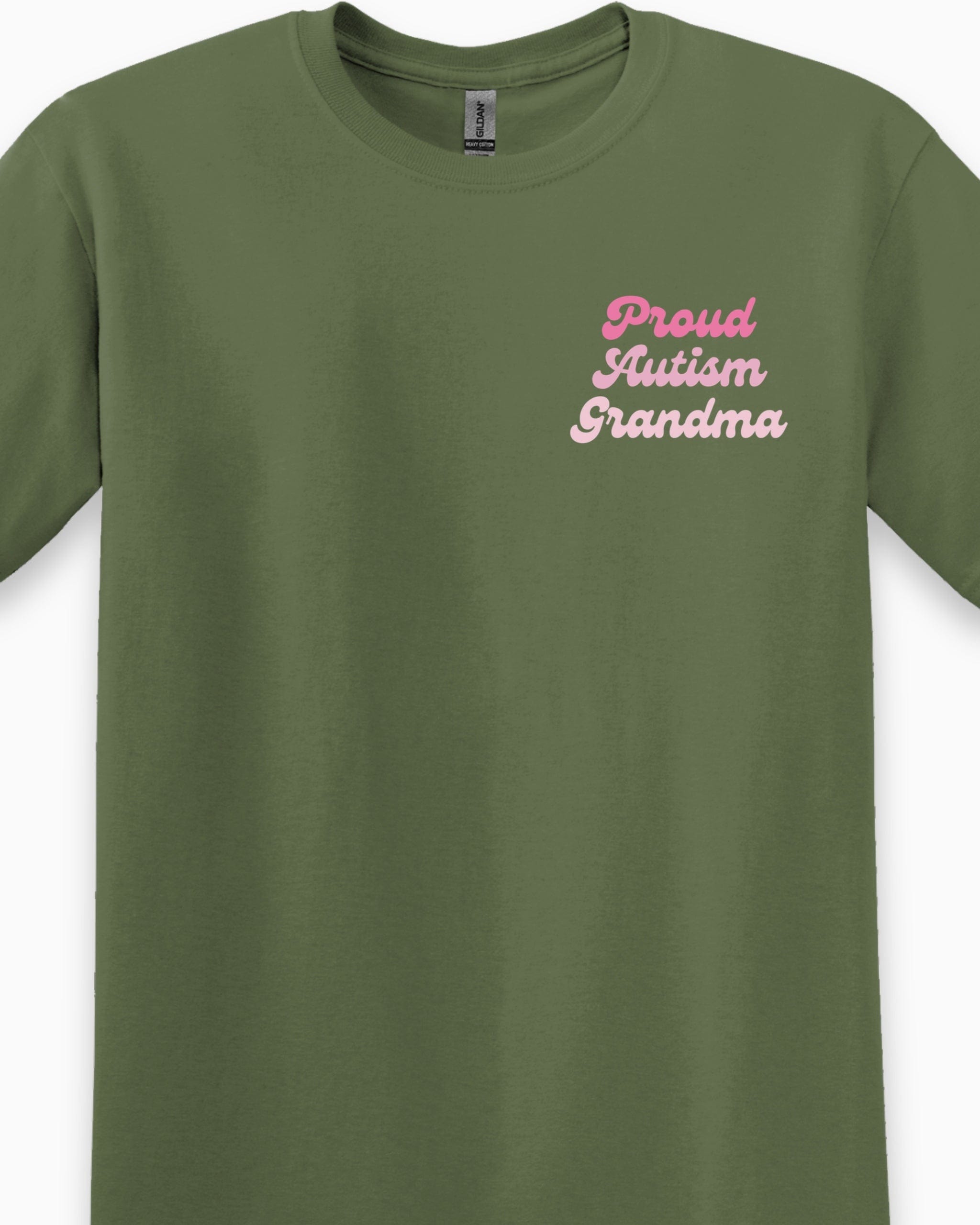 Proud Autism Grandma Tee-Neurodiversity, ADHD & Autism Awareness & Acceptance T-Shirt by Daily Bloom