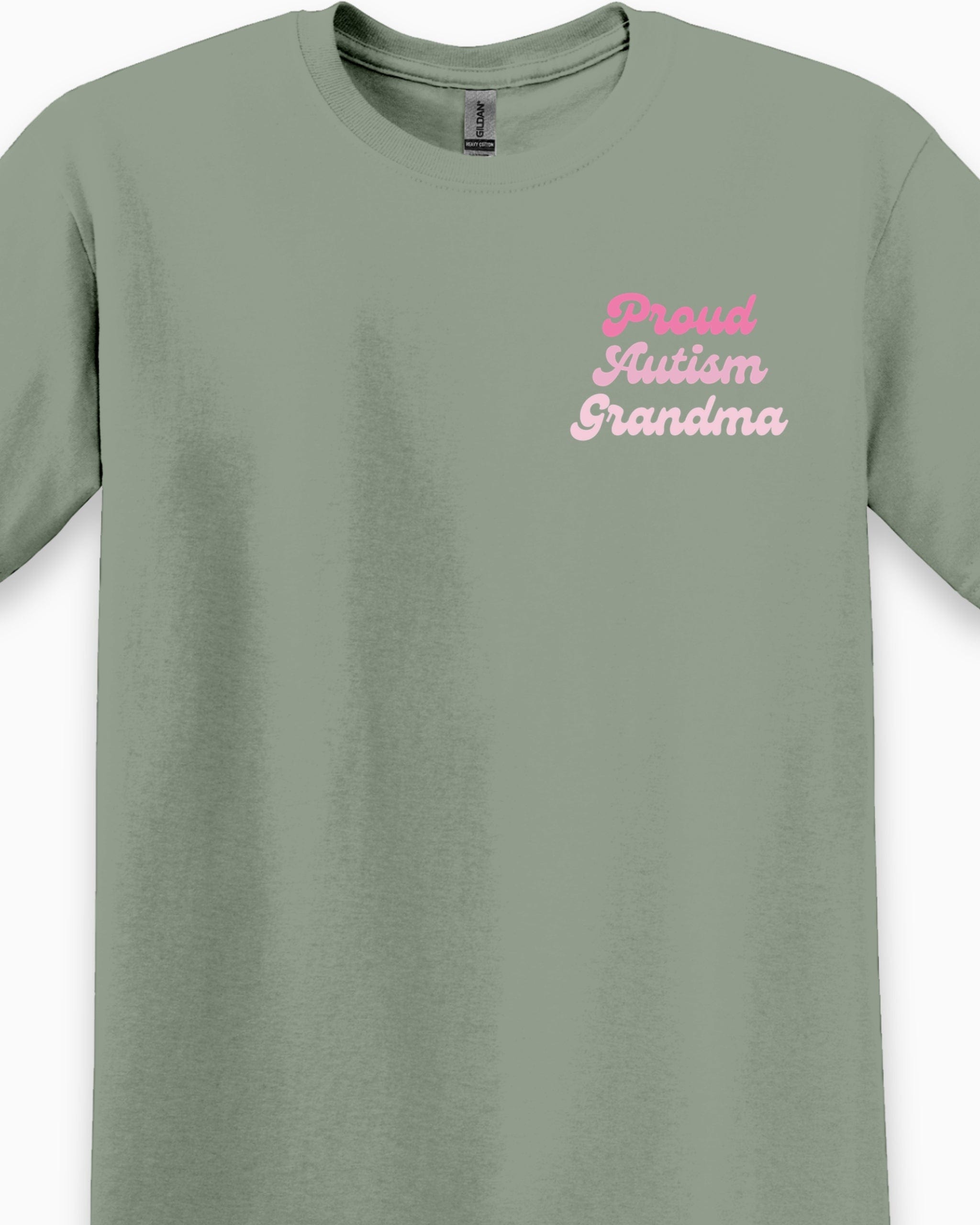 Proud Autism Grandma Tee-Neurodiversity, ADHD & Autism Awareness & Acceptance T-Shirt by Daily Bloom
