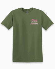 Proud Autism Grandma Tee-Military Green-Neurodiversity, ADHD & Autism Awareness & Acceptance T-Shirt by Daily Bloom