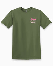 Proud Autism Mom Tee-Military Green-Neurodiversity, ADHD & Autism Awareness & Acceptance T-Shirt by Daily Bloom