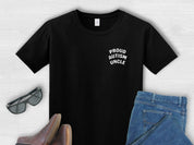 Proud Autism Uncle Tee-Black-Neurodiversity, ADHD & Autism Awareness & Acceptance T-Shirt by Daily Bloom