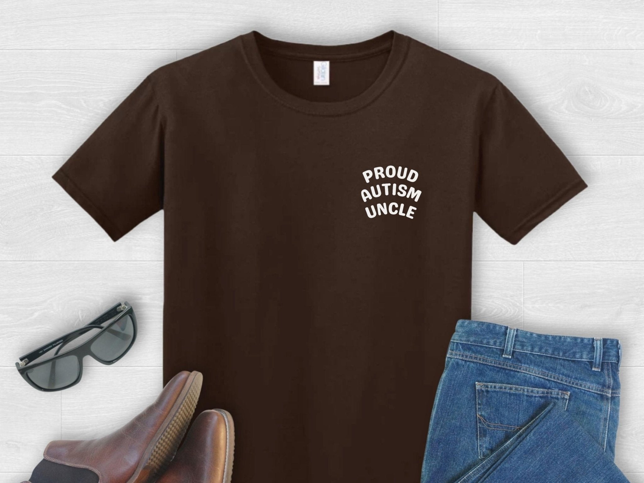 Autism T-Shirt - Proud Autism Uncle Tee - Daily Bloom