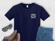 Proud Autism Uncle Tee-Navy-Neurodiversity, ADHD & Autism Awareness & Acceptance T-Shirt by Daily Bloom