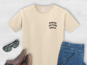 Proud Autism Uncle Tee-Sand-Neurodiversity, ADHD & Autism Awareness & Acceptance T-Shirt by Daily Bloom