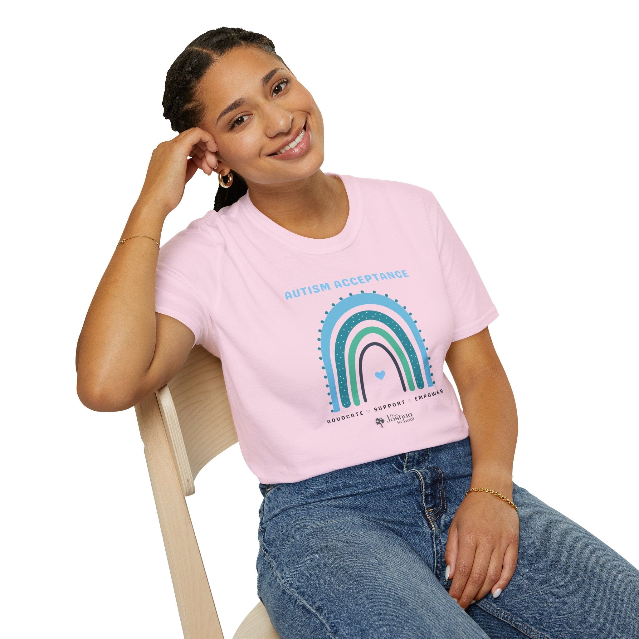 Autism T-Shirt - Rainbow Autism Acceptance Tee - The Joshua School - Daily Bloom