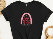 Rainbow Autism Aunt Tee-Black-Neurodiversity, ADHD & Autism Awareness & Acceptance T-Shirt by Daily Bloom