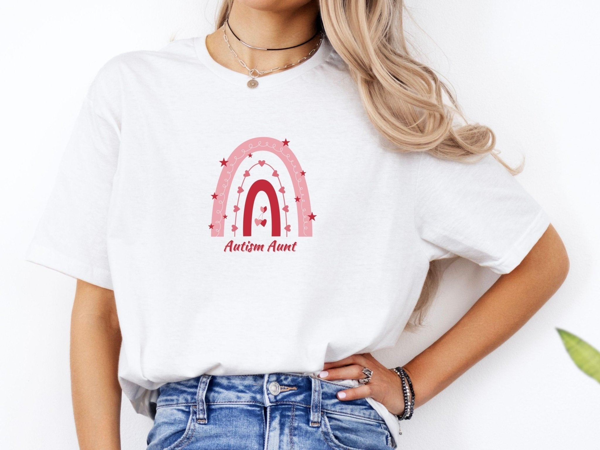 Autism T-Shirt - Rainbow Autism Aunt Tee - Daily Bloom