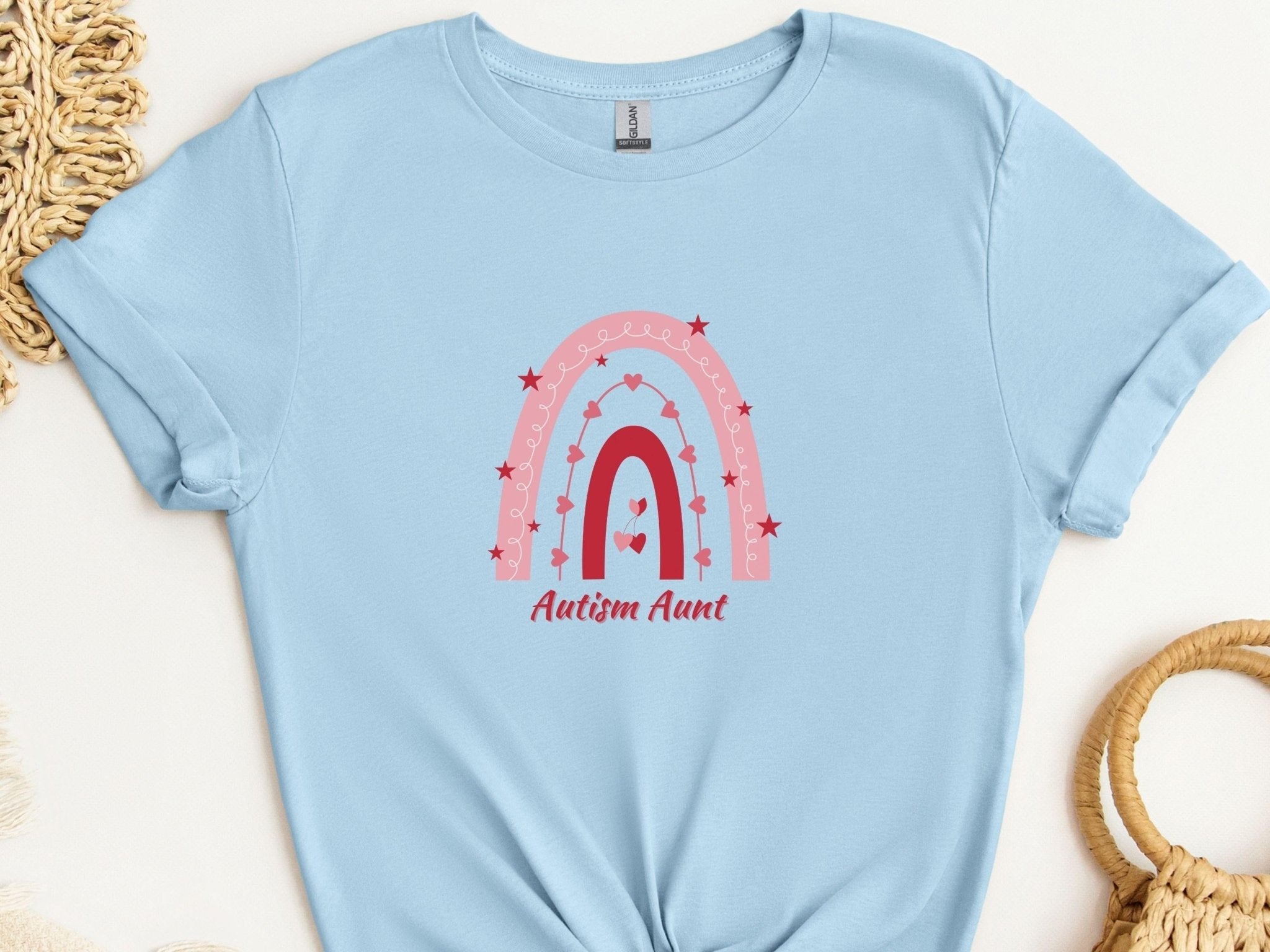Autism T-Shirt - Rainbow Autism Aunt Tee - Daily Bloom