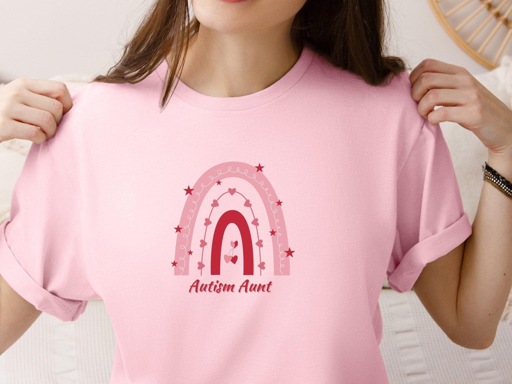 Autism T-Shirt - Rainbow Autism Aunt Tee - Daily Bloom