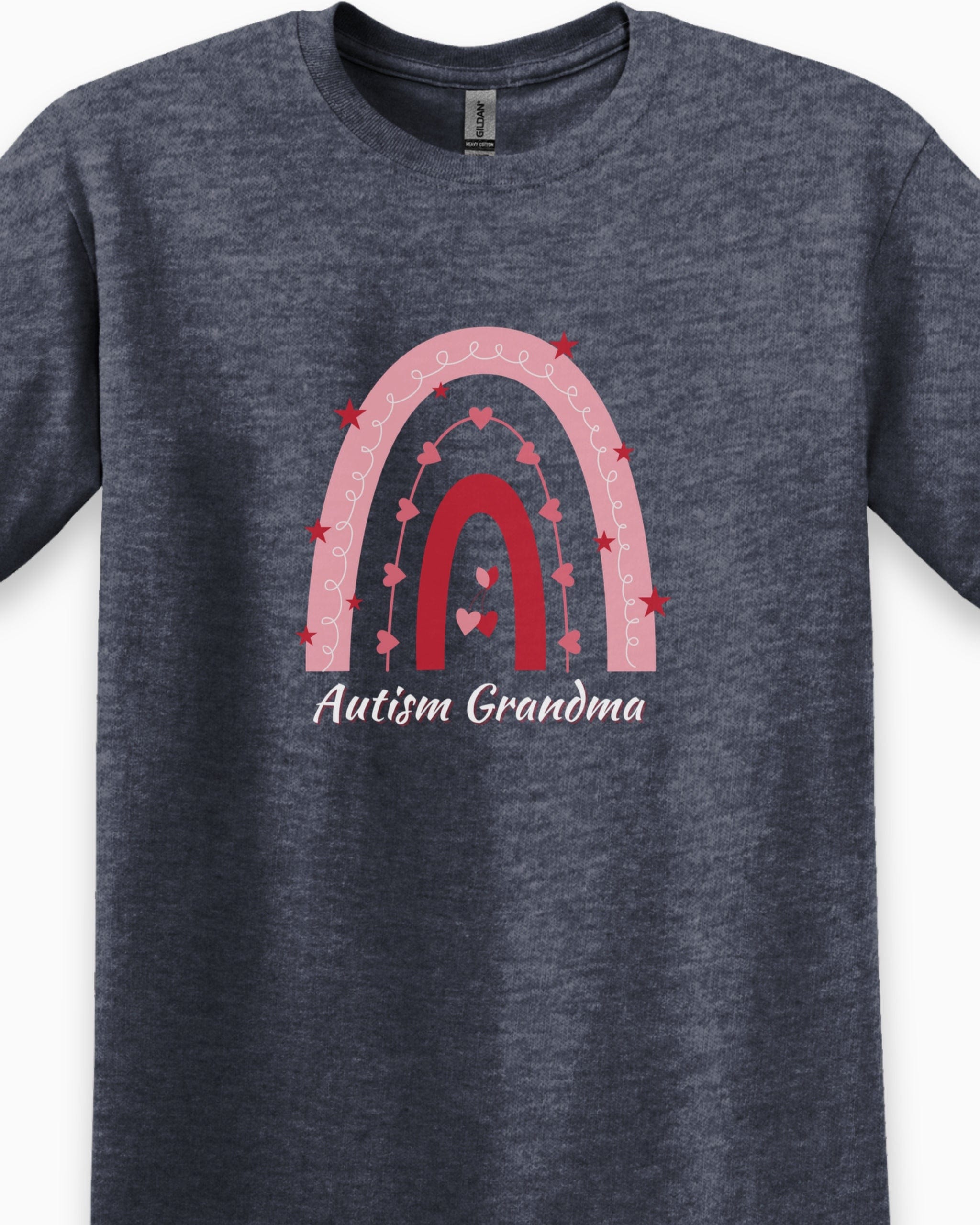 Rainbow Autism Grandma Tee-Neurodiversity, ADHD & Autism Awareness & Acceptance T-Shirt by Daily Bloom