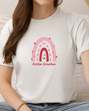 Rainbow Autism Grandma Tee-Neurodiversity, ADHD & Autism Awareness & Acceptance T-Shirt by Daily Bloom
