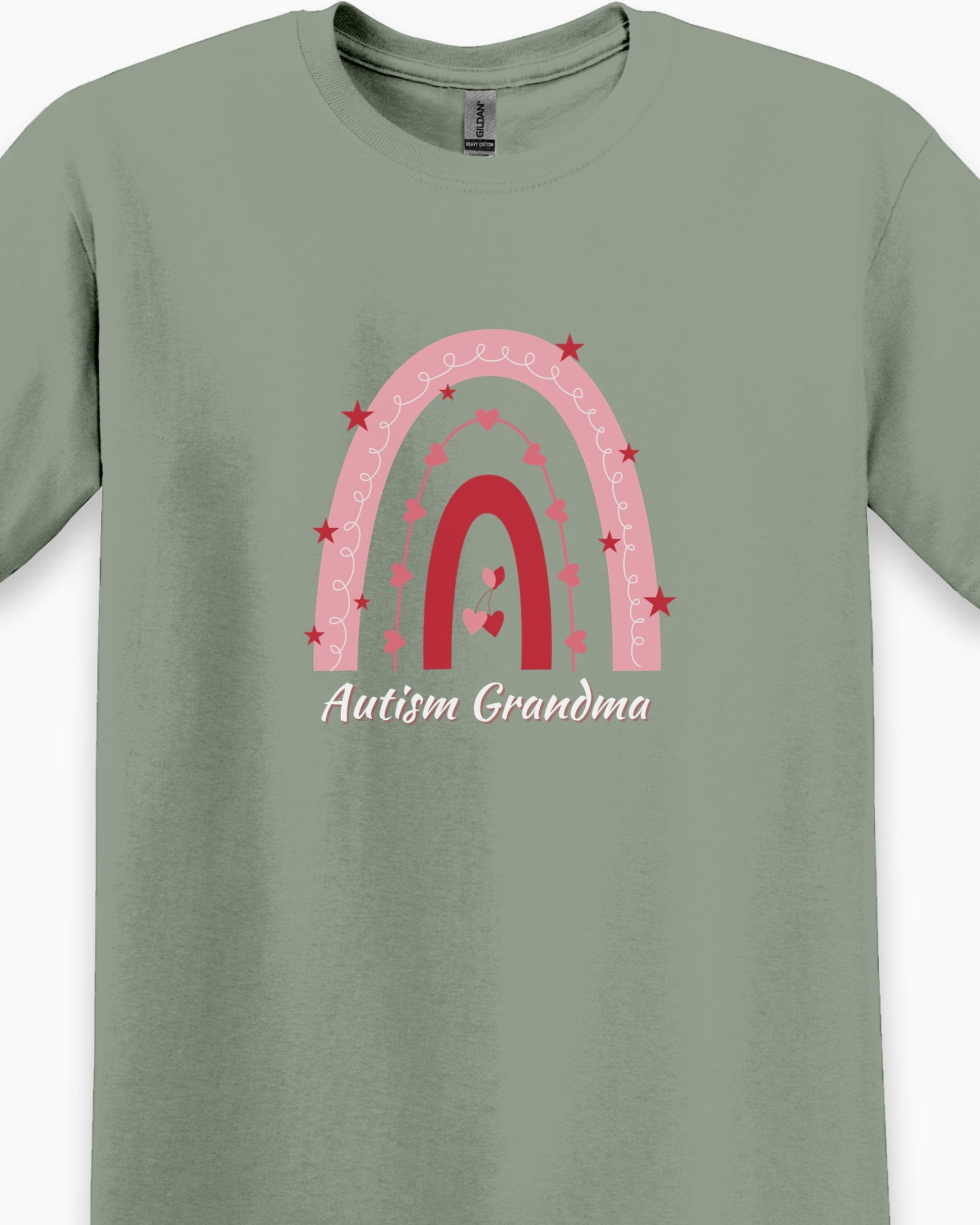 Rainbow Autism Grandma Tee-Neurodiversity, ADHD & Autism Awareness & Acceptance T-Shirt by Daily Bloom