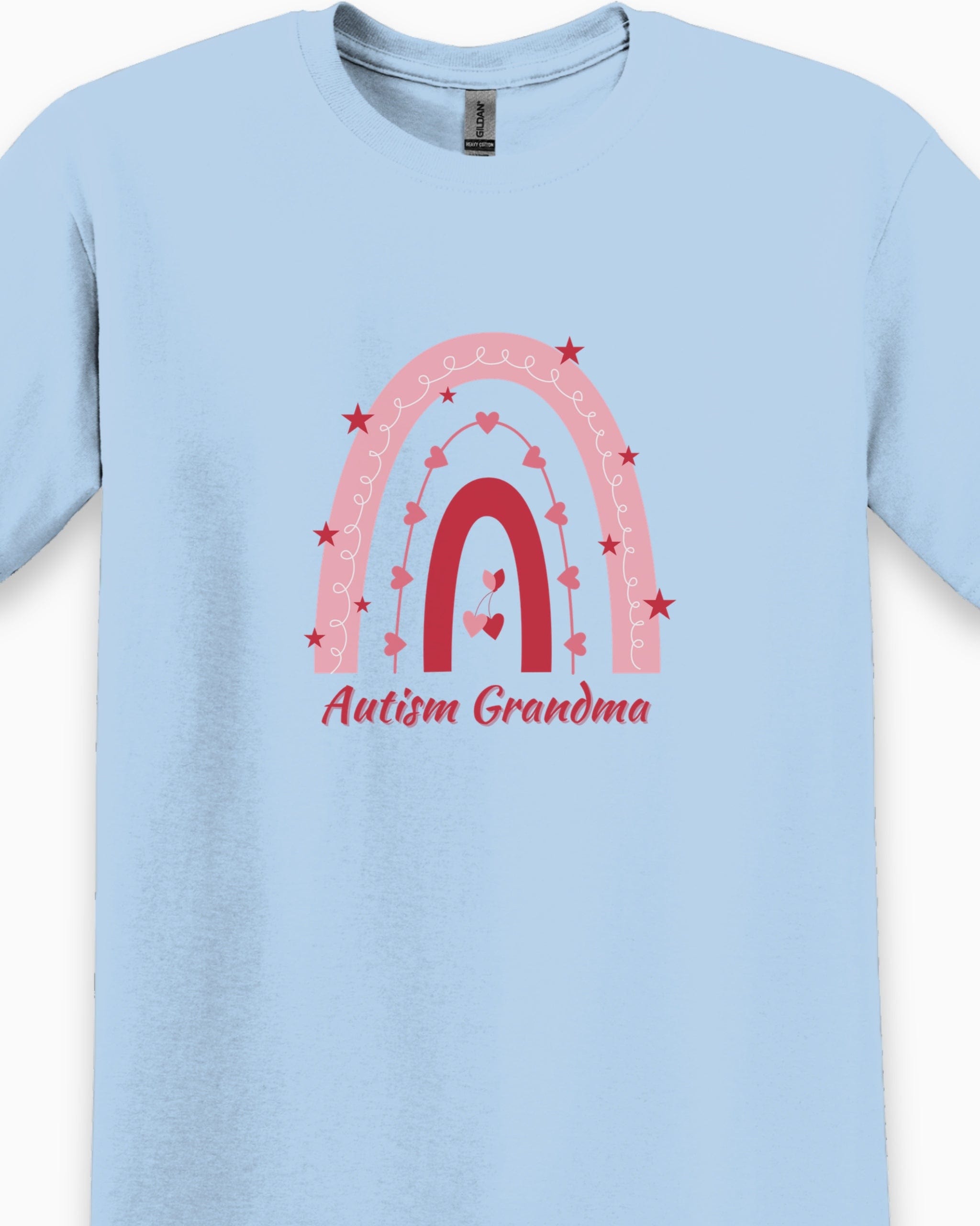 Rainbow Autism Grandma Tee-Neurodiversity, ADHD & Autism Awareness & Acceptance T-Shirt by Daily Bloom