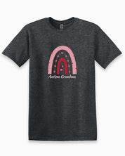 Rainbow Autism Grandma Tee-Dark Heather Grey-Neurodiversity, ADHD & Autism Awareness & Acceptance T-Shirt by Daily Bloom