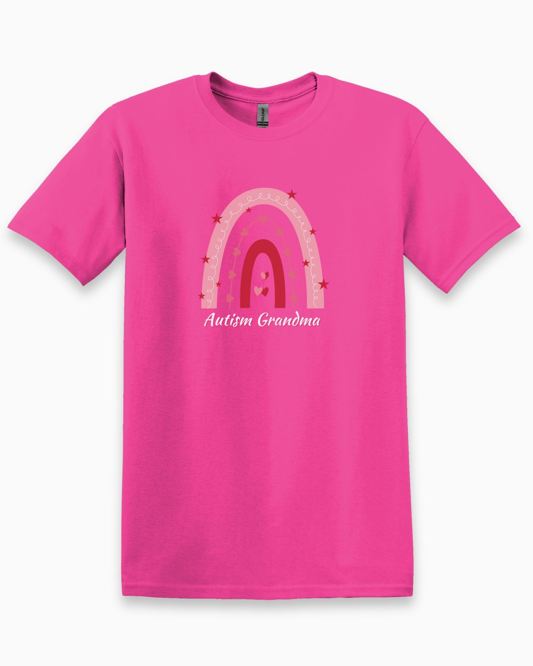 Rainbow Autism Grandma Tee-Heliconia-Neurodiversity, ADHD & Autism Awareness & Acceptance T-Shirt by Daily Bloom