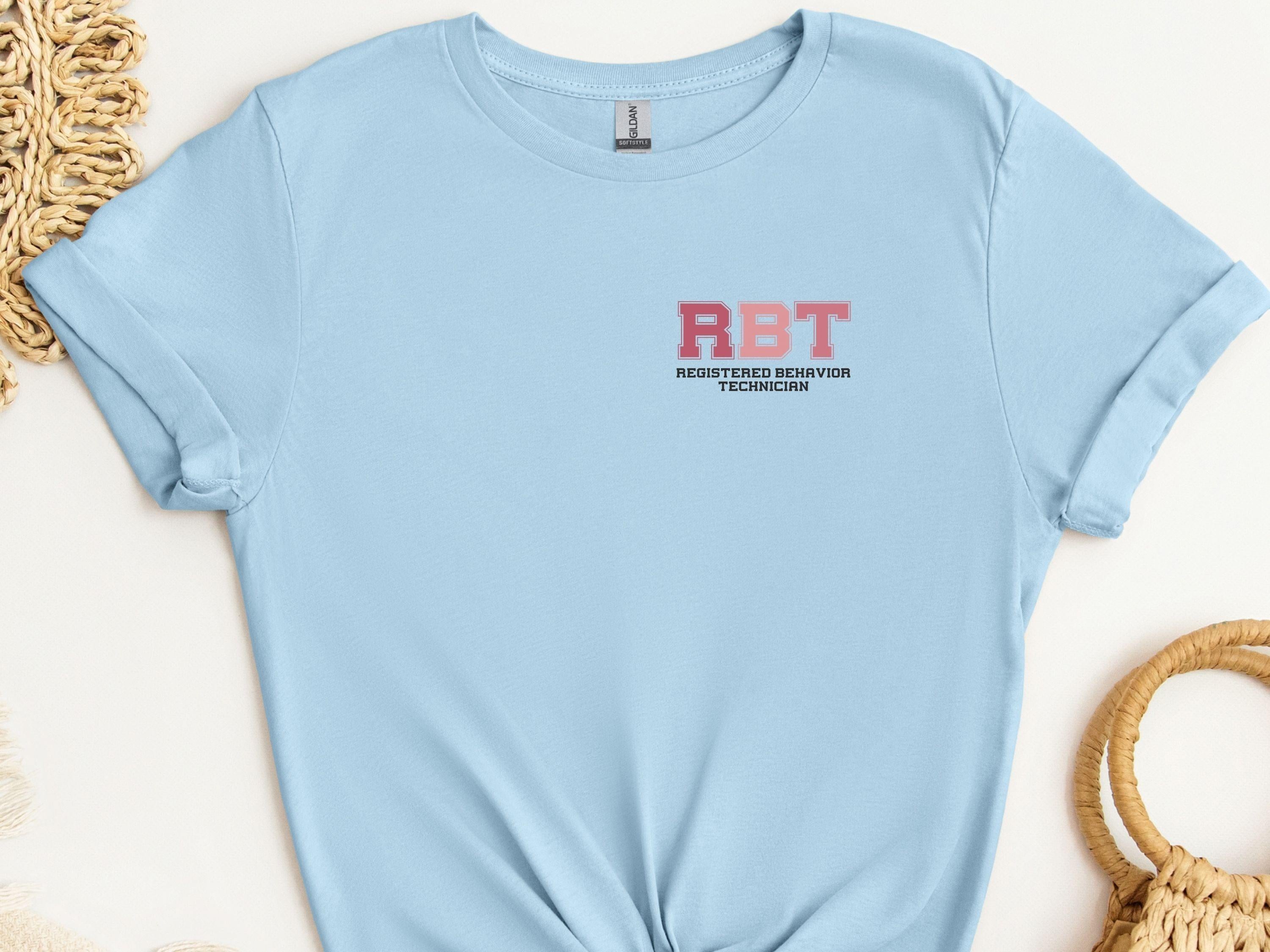 RBT - College Tee-Light Blue-Neurodiversity, ADHD & Autism Awareness & Acceptance T-Shirt by Daily Bloom