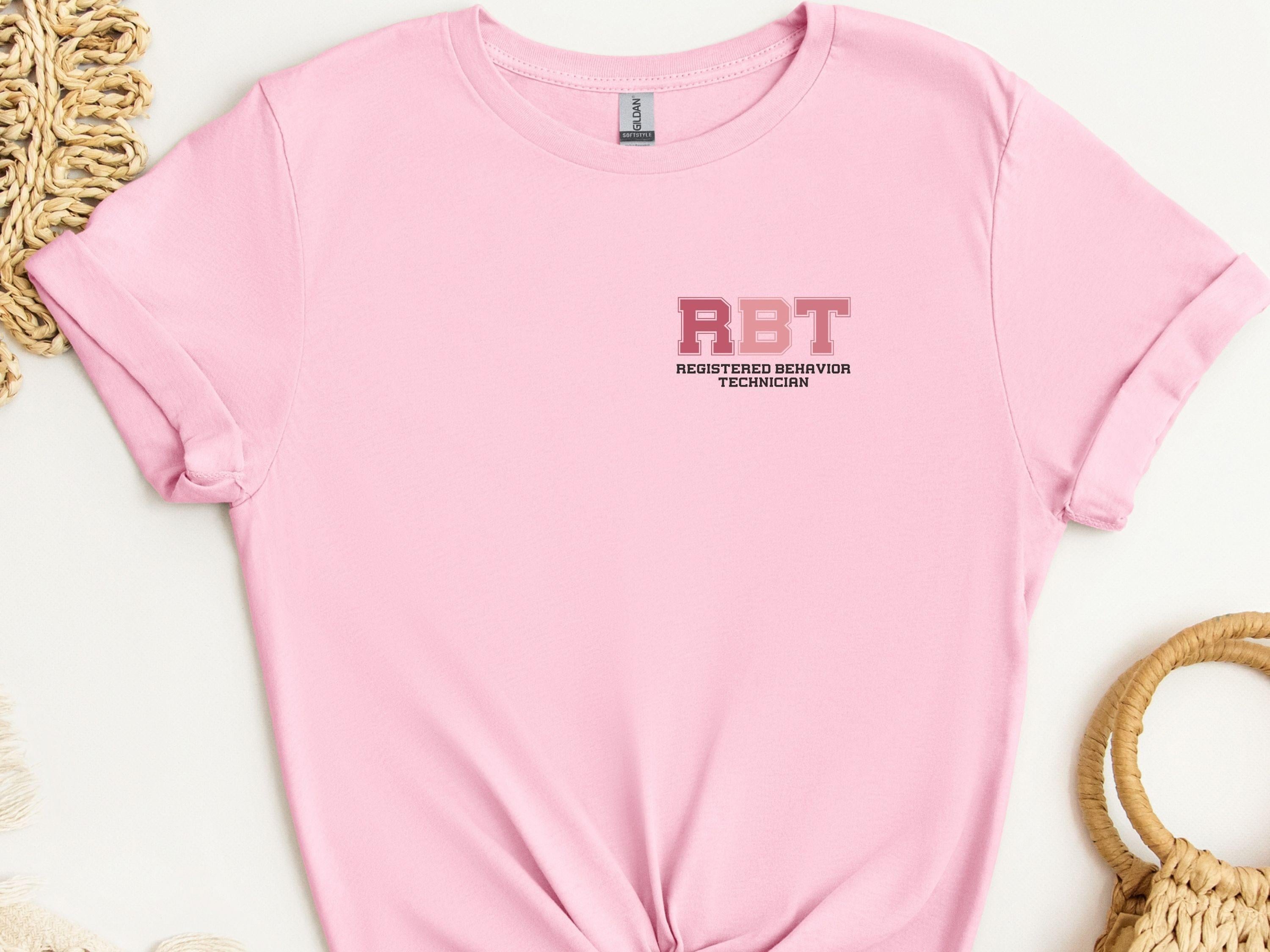RBT - College Tee-Light Pink-Neurodiversity, ADHD & Autism Awareness & Acceptance T-Shirt by Daily Bloom