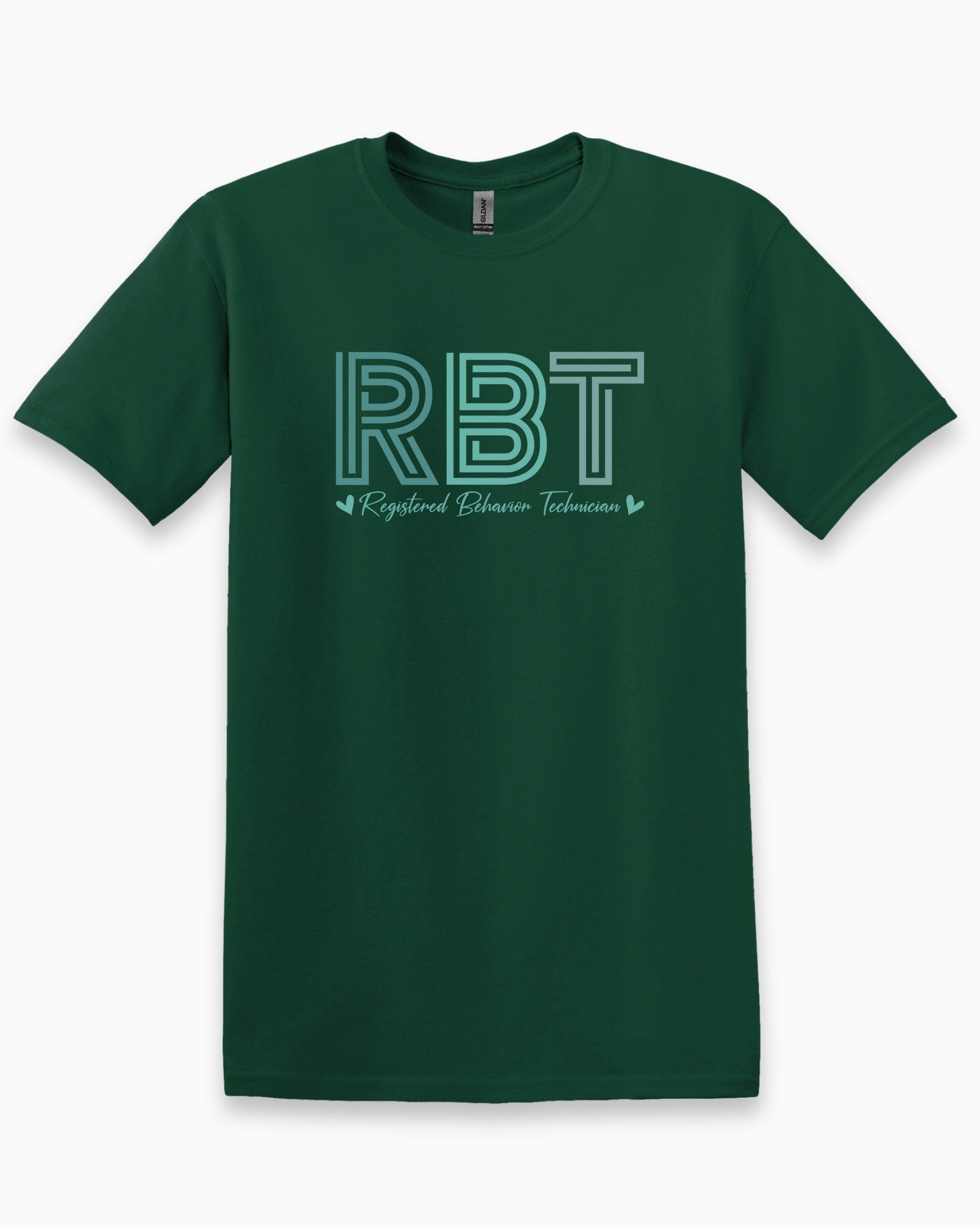 RBT Geometric Tee-Forest Green-Neurodiversity, ADHD & Autism Awareness & Acceptance T-Shirt by Daily Bloom