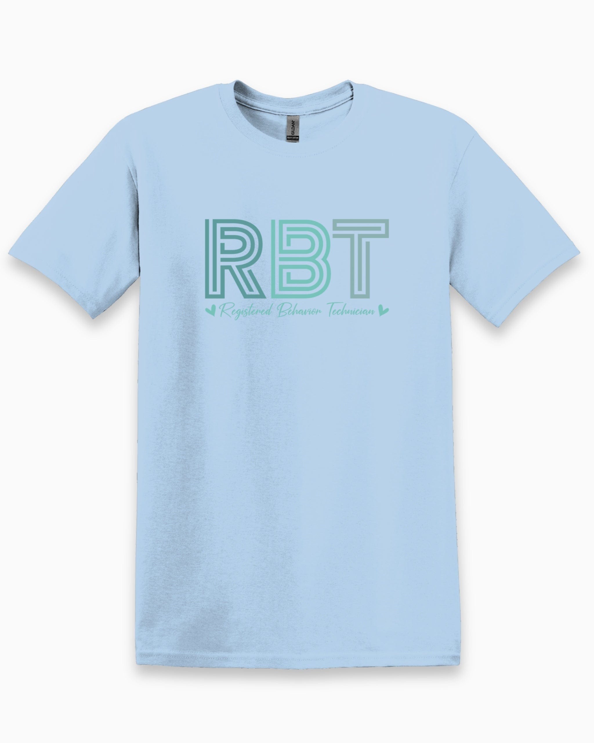 RBT Geometric Tee-Light Blue-Neurodiversity, ADHD & Autism Awareness & Acceptance T-Shirt by Daily Bloom