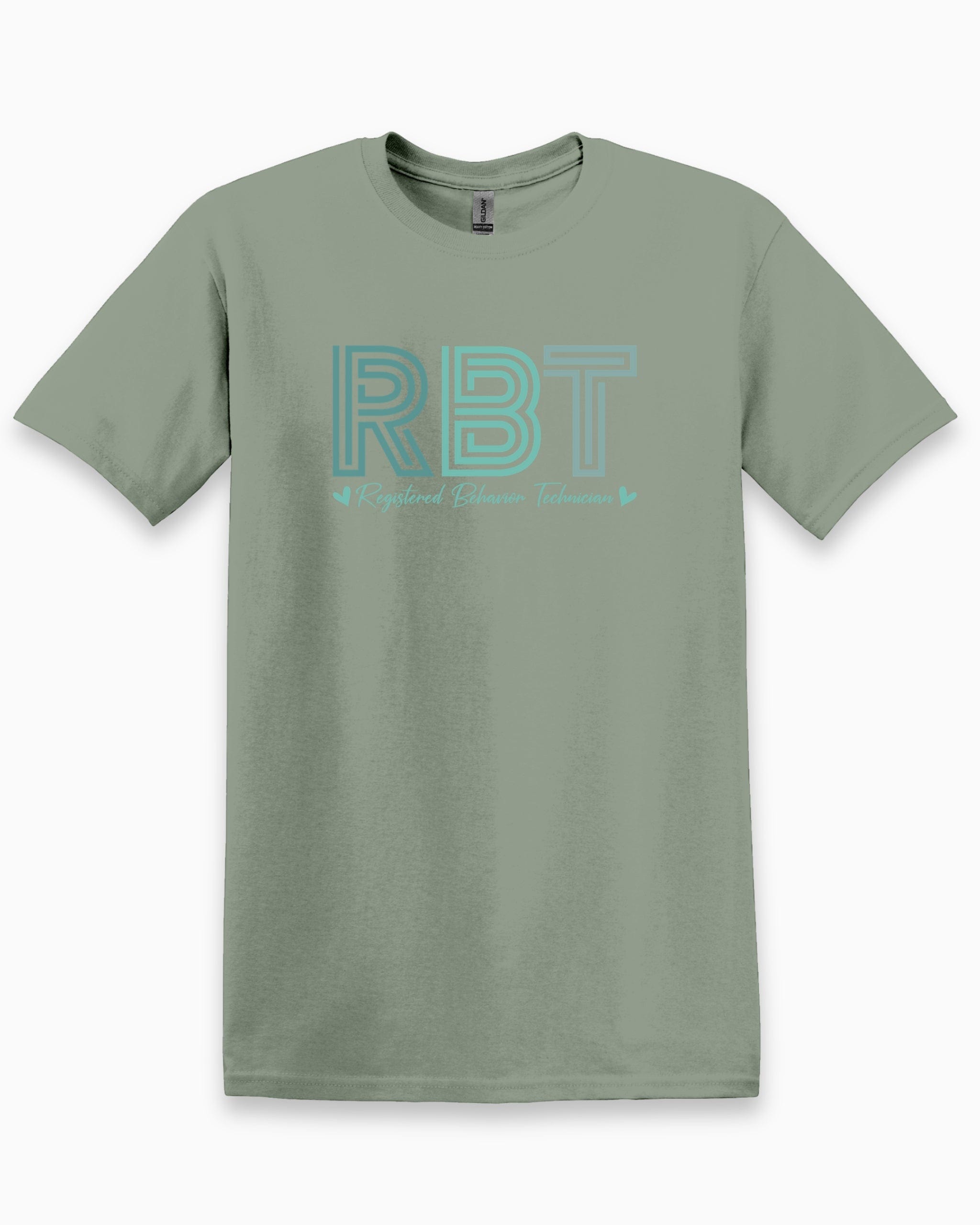 RBT Geometric Tee-Sage-Neurodiversity, ADHD & Autism Awareness & Acceptance T-Shirt by Daily Bloom